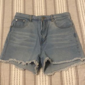 High-Waisted Jean Shorts